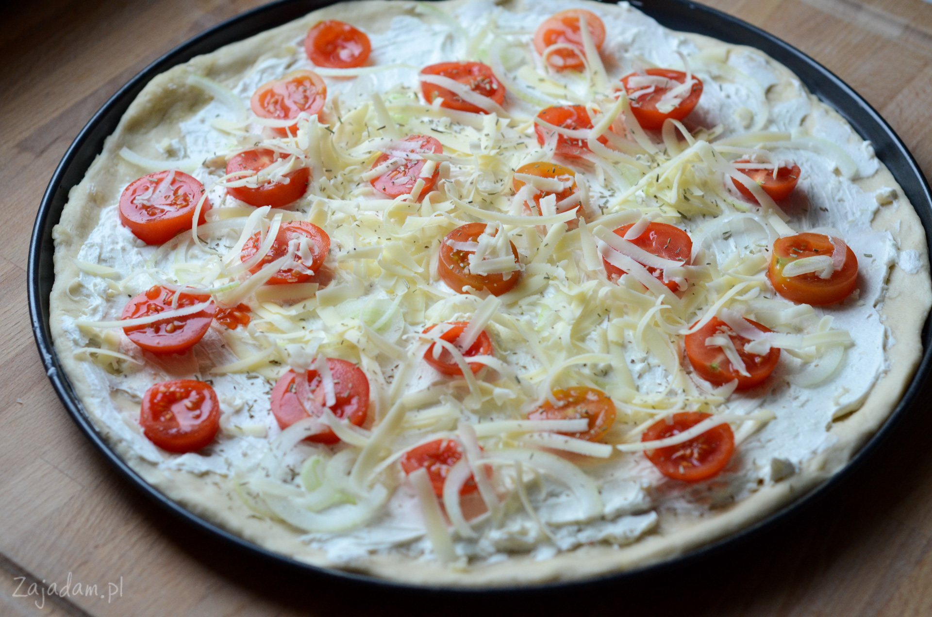 Pizza z mascarpone Przepis