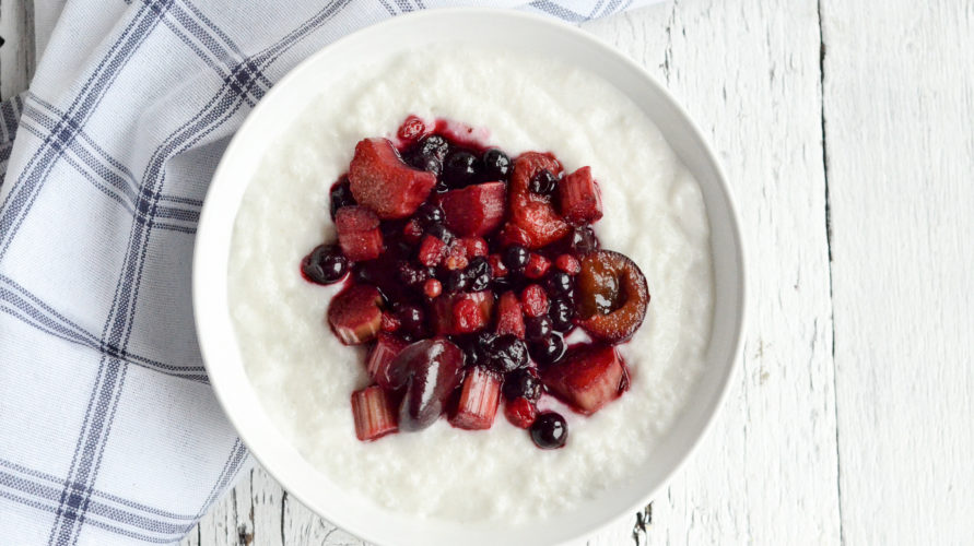 Pudding ryżowy na mleku kokosowym