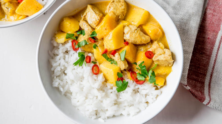 Curry z mango i kurczaka